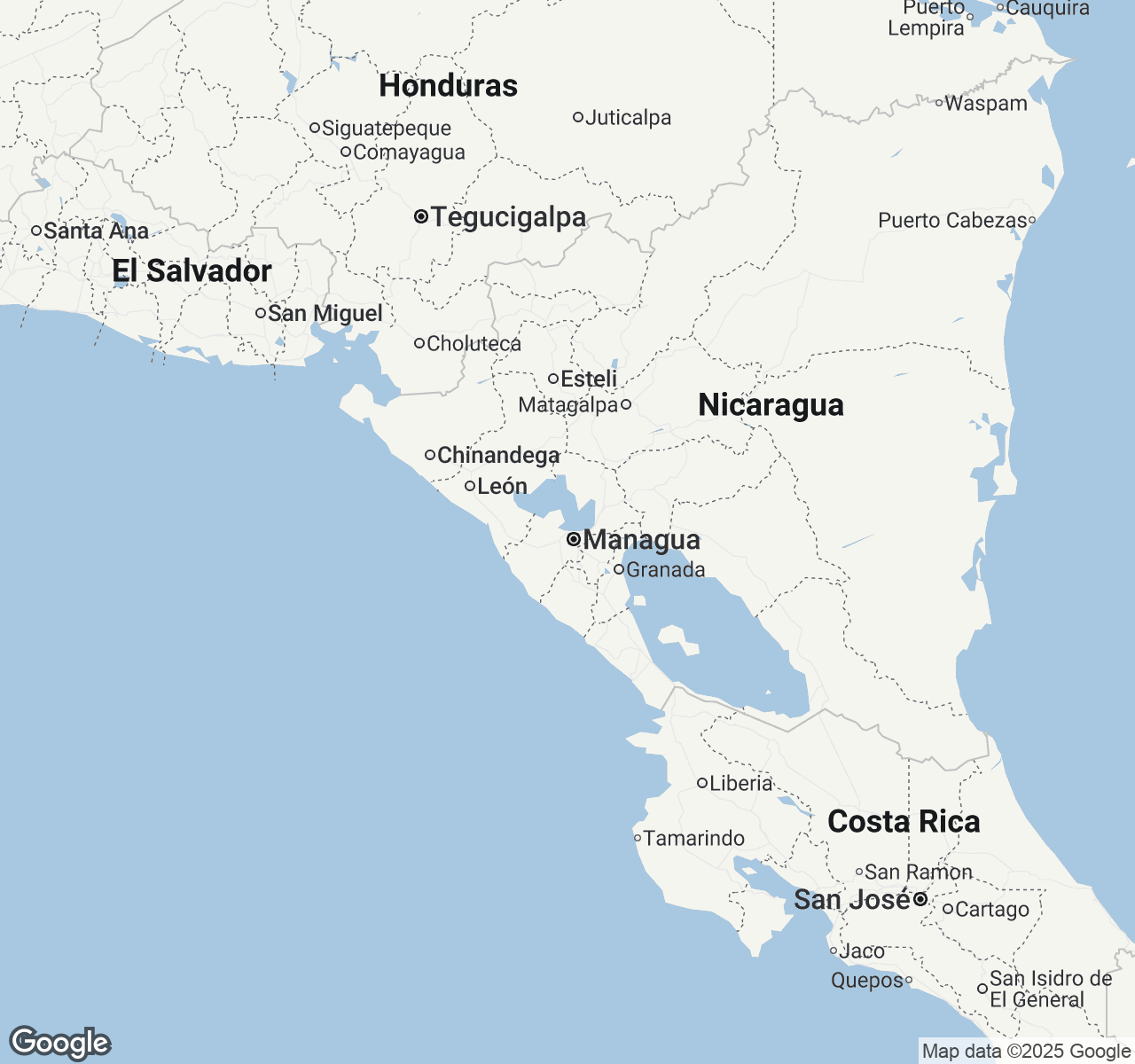 Map of Managua